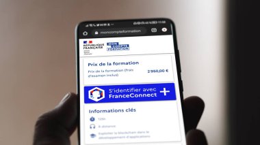 Ekim 2023. Halk destekli eğitim başvurusu, FranceConnect +. CPF moncompteformasyonuna abone bir öğrenci. Fransızca çeviri: Kişisel Hesap; eğitim fiyatı ; 