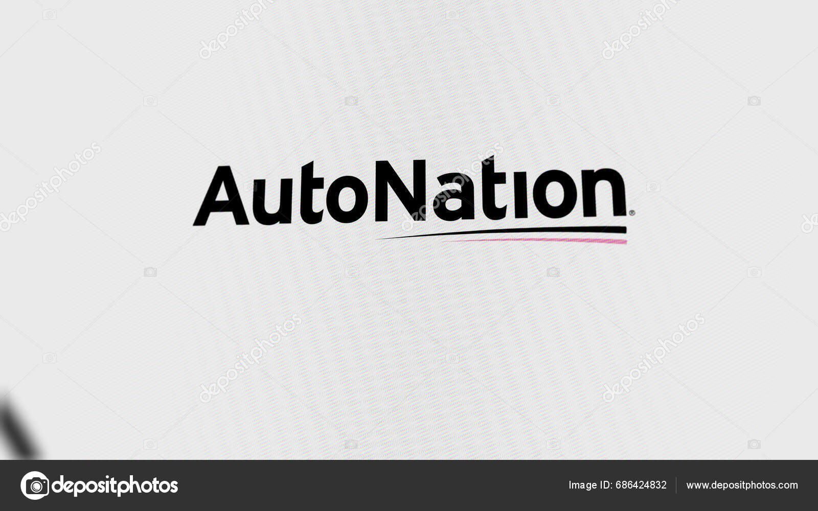Logo Autonation Giant White Screen Brand Autonation Device Stock