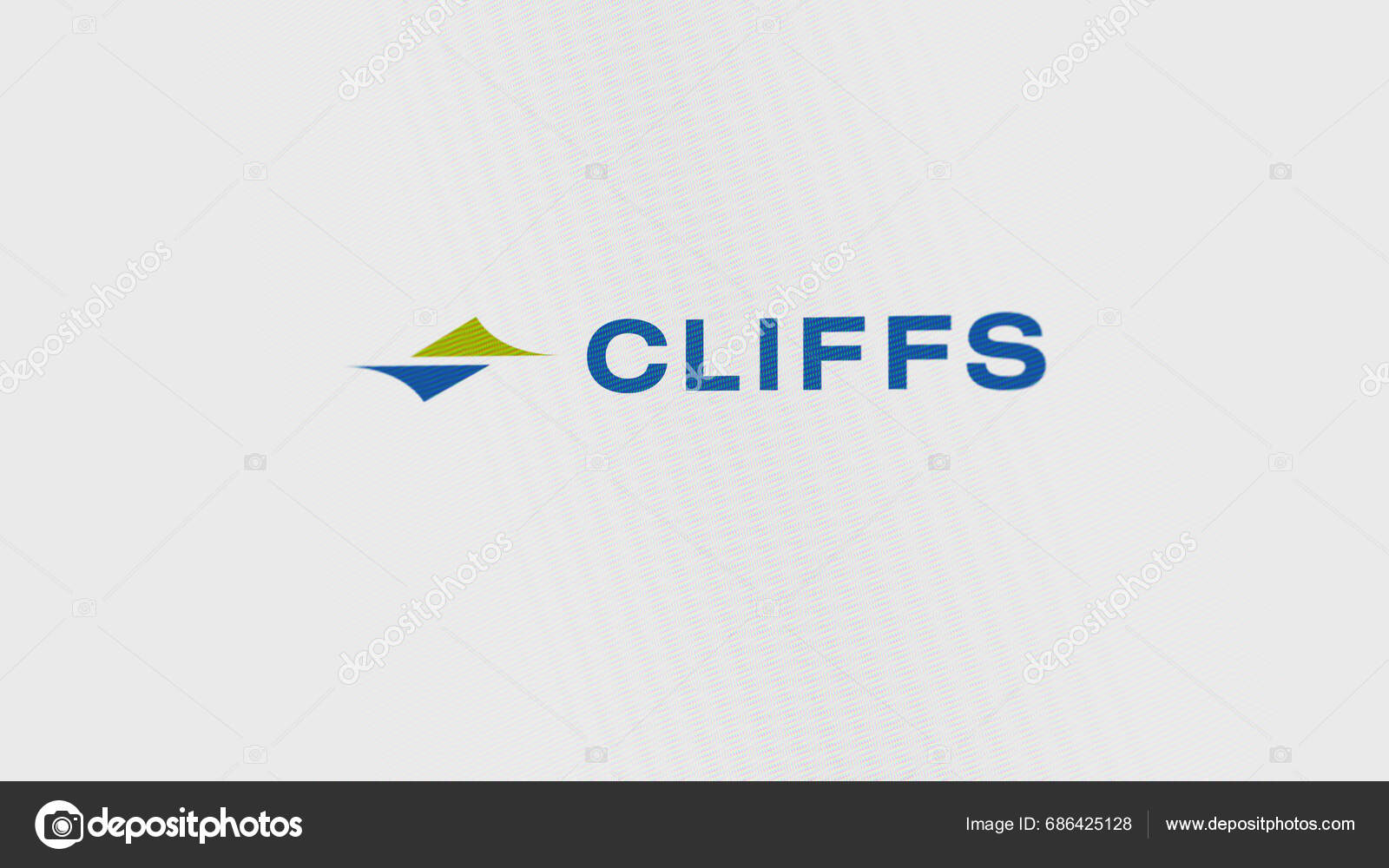 Logo Cleveland Cliffs Giant White Screen Brand Cleveland Cliffs Device ...