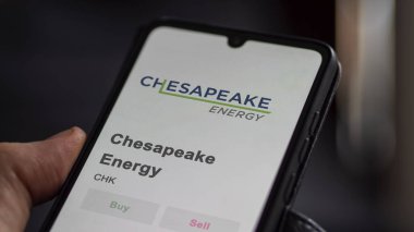 Chesapeake Energy 'nin borsadaki ticaret sayfası, hisse senedi hissedarı CHK, Chesapeake Energy' yi bir cihaz üzerinde analiz ediyor..