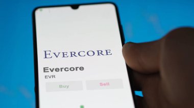 Evercore 'un borsadaki ticaret sayfası, bir hissedar, bir cihaz üzerinde EVR, Evercore' u analiz ediyor..