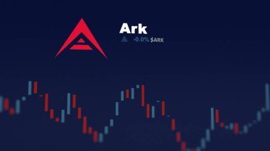 5 Aralık 2023. Ark 'ın bir telefondaki fiyatını analiz eden bir yatırımcı. Kripto takası için ARK dolar..