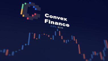 5 Aralık 2023. Convex Finans 'ın bir telefondaki fiyatını analiz eden bir yatırımcı, kripto değiş tokuşunda CVX $.
