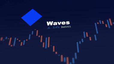 5 Aralık 2023. Telefondaki Dalgaların fiyatını analiz eden bir yatırımcı. Şifreli bir değiş tokuşa harcanan bozuk para..