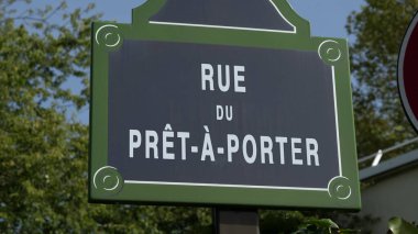 Fransız sokak işareti Rue prostat - Fransız tabelası Paris Fransa 'da sokak giymeye hazır sokak, Fransız eğlenceli trend isimleri ile.