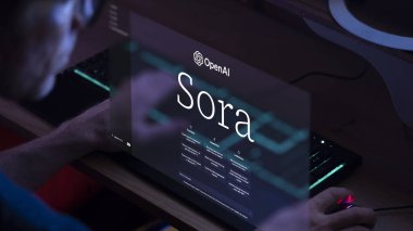 20 Şubat 2024, OpenAI 'ın Sora' sında video yapımcısı. Video üretici yapay zeka, üretici yapay zeka..