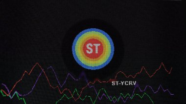 March 15th 2024March 2024, Crypto exchange screen focused on Staked Yearn CRV Vault token, coin ST-YCRV. clipart