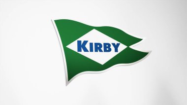March 26th 2024, logo of Kirby on a white wall in a hall building, the $KEX brand indoor. clipart
