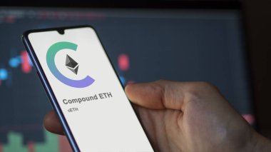 Değişim ekranındaki (cETH) Bileşik ETH logosuna yaklaş. (cETH) Bileşik ETH fiyat hisseleri, bir aygıt üzerinde $cETH.