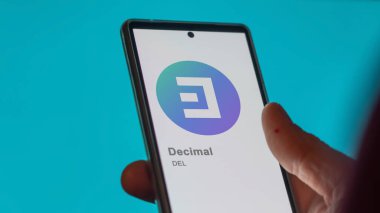 Değiş tokuş ekranındaki (DEL) Ondalık logosunu kapat. Ondalık fiyat hisseleri, bir aygıt için DEL $.