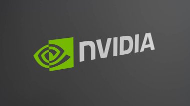 17 Haziran 2024, siyah camlı logo nVidia.