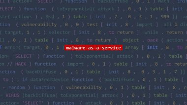 Vue 'nun kod editörü stüdyo noktasındaki siber saldırı kötü amaçlı yazılım ön planda. İncinebilirlik metni ikili sistem ascii içinde. İngilizce metin, İngilizce metin