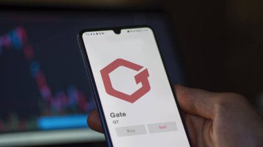 Değiş tokuş ekranındaki GT Geçidi logosuna yaklaş. GT Gate hisse senetleri, bir cihaza GT $.