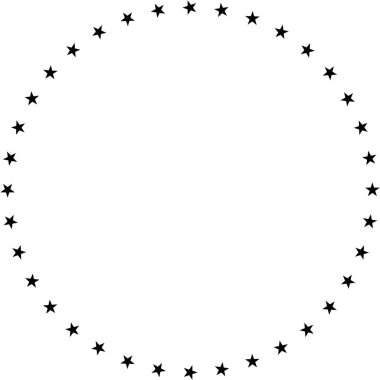 36 yıldız bir çemberde sıralanır, 36 aktiflik yıldız şeklinde bir yuvarlaktır..