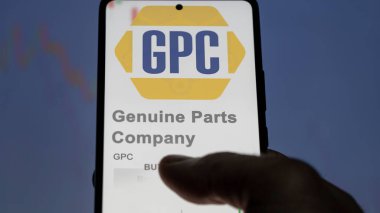 Atlanta, Georgia 'da. Hakiki Parça Şirketi 'nin logosunu bir değiş tokuş ekranında kapatın. Hakiki Parça Şirketi hisse senetleri, bir cihaza GPC $.