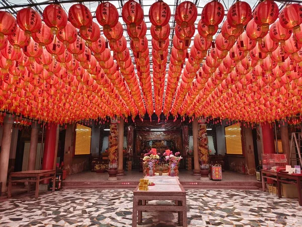 Κινέζικα Φανάρια Στο Ναό Της Κίνας — Φωτογραφία Αρχείου