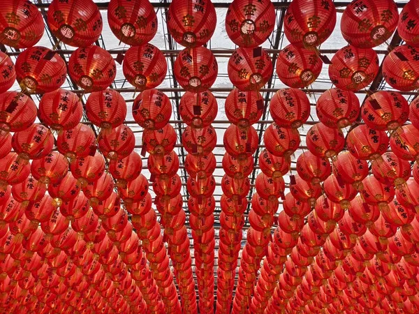 Китайские Фонари Китайском Храме — стоковое фото