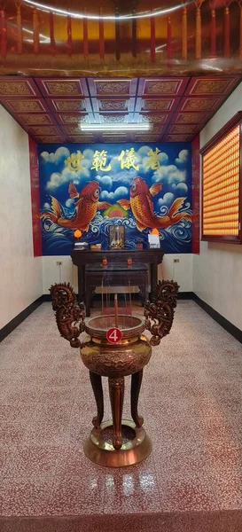 Čínský Bůh Chrámu Taiwanu — Stock fotografie