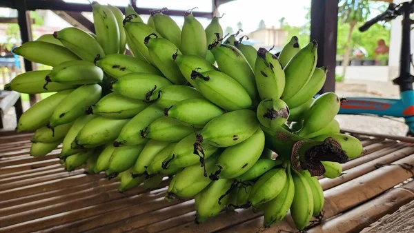 Banana Relatively Small Both Tree Fruit Type Delicious Banana Can — Stock Photo, Image