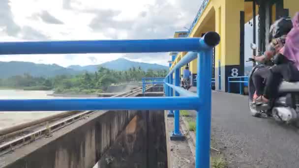 Pinrang Indonesia Jul 2023 Fort Dam One Dams Has Historical — Stock Video