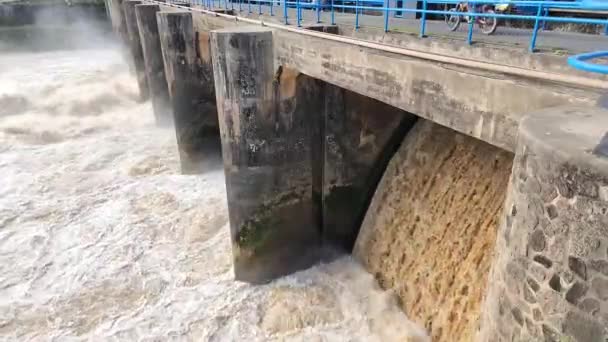 Pinrang Indonesia Júl 2023 Fort Dam Egyik Gát Amely Történelmi — Stock videók