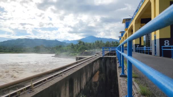 Pinrang Endonezya Temmuz 2023 Tarihsel Değeri Olan Barajlardan Biri Olan — Stok video