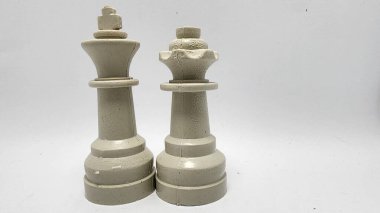 Kral ve kraliçe satranç taşları, kral ve kraliçe, plastik satranç taşları, Asya Endonezya