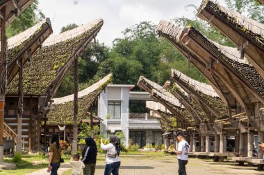 Endonezya Tator 25 Kasım 2024: Tongkonan Hanedanı, Geleneksel Toraja Hanesi, Toraja Toprakları Kralları ve Asilleri Geleneksel Evi, Güney Sulawesi, Endonezya
