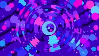 Renkli ve eğlenceli lav lambaları hareketli ve titreşiyor boyalı girdaplar gibi, dans ediyor ve psikedelik bir trans hareketinde kaynaşıyor..