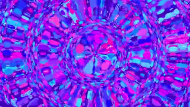 Kleurrijke Speelse Lavalamp Blobs Van Kleur Bewegende Pulserende Als Leuk — Stockvideo