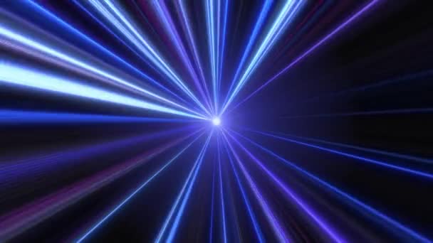 Циклічна Послідовність Світлового Ефекту Стробоскопа Мерехтливих Синіх Кольорах — стокове відео