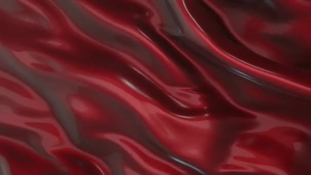 Zárja Piros Pvc Texturált Szövet Stílusú Hurok Háttér Egy Hullám — Stock videók