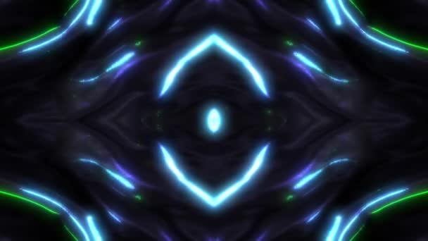 Een Looping Tunnel Effect Met Een Hypnotiserende Pulserende Lijn Lichte — Stockvideo
