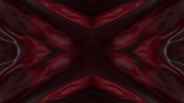 Červená Kůže Texturované Smyčka Abstraktní Pohyb Pozadí Pulzující Organické Styl — Stock video