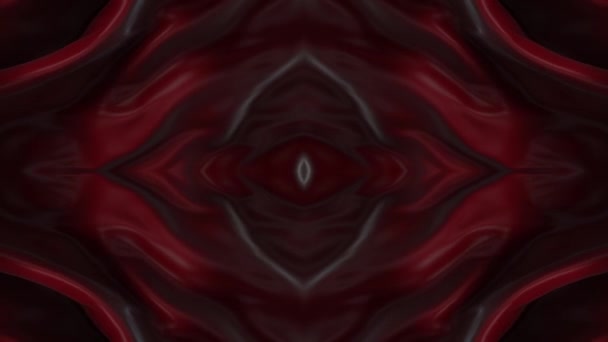 Красная Кожа Текстурированная Петля Абстрактного Фона Движения Пульсирующими Органическими Колебаниями — стоковое видео