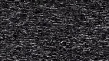 10 saniyelik bir döngü retro VHS TV sinyal efekti.