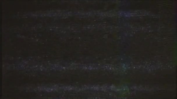 10秒ループレトロVhsテレビ信号効果オーバーレイ — ストック動画