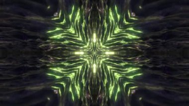 Sıvı hareket çizgileri ve nabzı olan güzel parıldayan enerji dalgaları