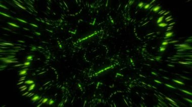 Dijital uzayda ve titreşen enerji hatlarının geçmişteki geometrik desenlerinde seyahat etmek