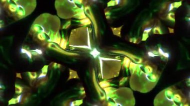 Enerjik sıvı madde birbirinin içine giriyor ve şekil değiştiriyor. Kaleydoskopik bir hareketle..