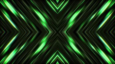 Zarif parıldayan ve titreşen çizgiler içeren döngü dizisi X deseninde parlayan röfleler.