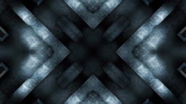 Kaleydoskopik hareketli hareket eden parçaların karmaşık taş labirentleri.