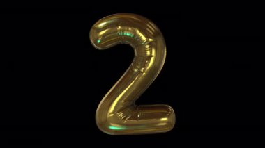 Gömülü alfa ile tam ekran HD balon biçimi sayısı. 