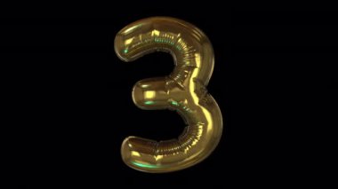 Gömülü alfa ile tam ekran HD balon biçimi sayısı.