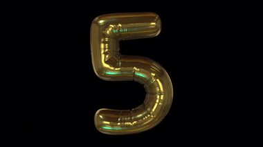 Gömülü alfa ile tam ekran HD balon biçimi sayısı.