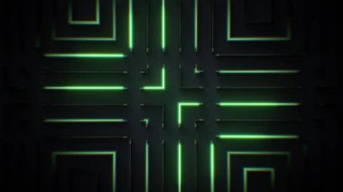 Titreyen ve yanıp sönen neon ışıkların bir döngü ışık dizisi arka planı.