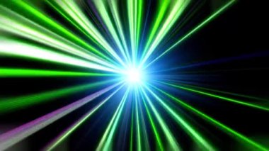 Bir döngü flaş lazer etkisi dizisi.