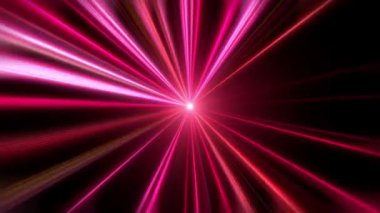 Işıldayan kırmızı ve pembe renklerde bir döngü ışık efekti sekansı.