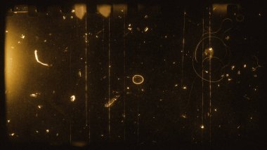 Huysuz eski film efekti dokusu arkaplanı.