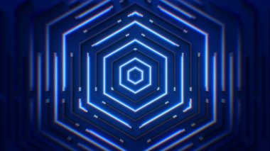 Mavi neon ışıkları için bir desen arkaplanı.
